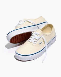 Madewell Vans® Unisex Authentic Lace-Up Sneakers In White Canvas