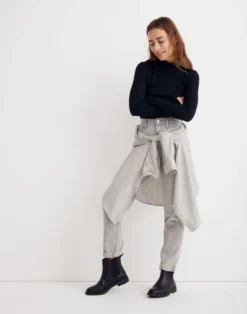 Madewell Ribbed Turtleneck Top -Madewell Sales AE028 BK5229 d4