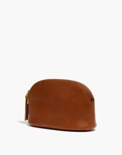 Madewell The Leather Makeup Pouch -Madewell Sales AE343 BR6755 d2