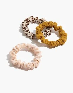 Madewell Four-Pack Skinny Scrunchie Set