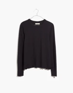 Madewell Long-Sleeve Baby Tee 7 Madewell Long-Sleeve Baby Tee -Madewell Sales AG271 BK5229 ld