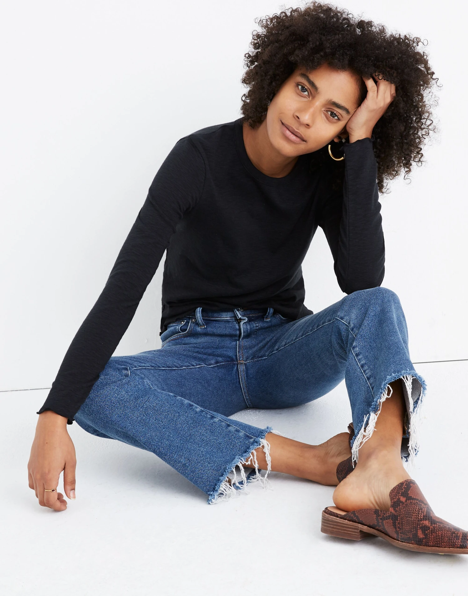 Madewell Long-Sleeve Baby Tee 1 Madewell Long-Sleeve Baby Tee