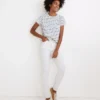 Madewell 10" High-Rise Skinny Jeans In Pure White