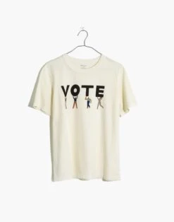Madewell Vote Graphic Tomboy Tee -Madewell Sales AJ769 KF0322 ld