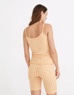 Madewell Gingham Jacquard Tank Top -Madewell Sales AN482 KF0054 d2