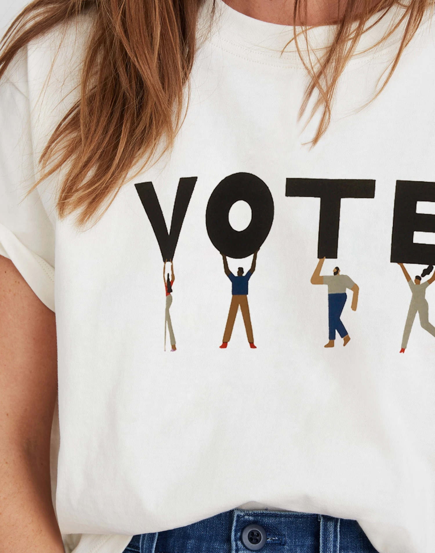 Madewell Vote Graphic Easy Crop Tee 3 Madewell Vote Graphic Easy Crop Tee - Image 3
