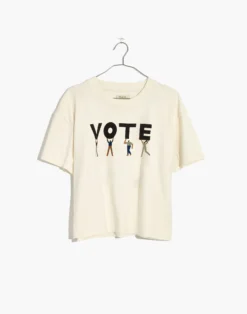 Madewell Vote Graphic Easy Crop Tee 7 Madewell Vote Graphic Easy Crop Tee -Madewell Sales AN993 KF1072 ld