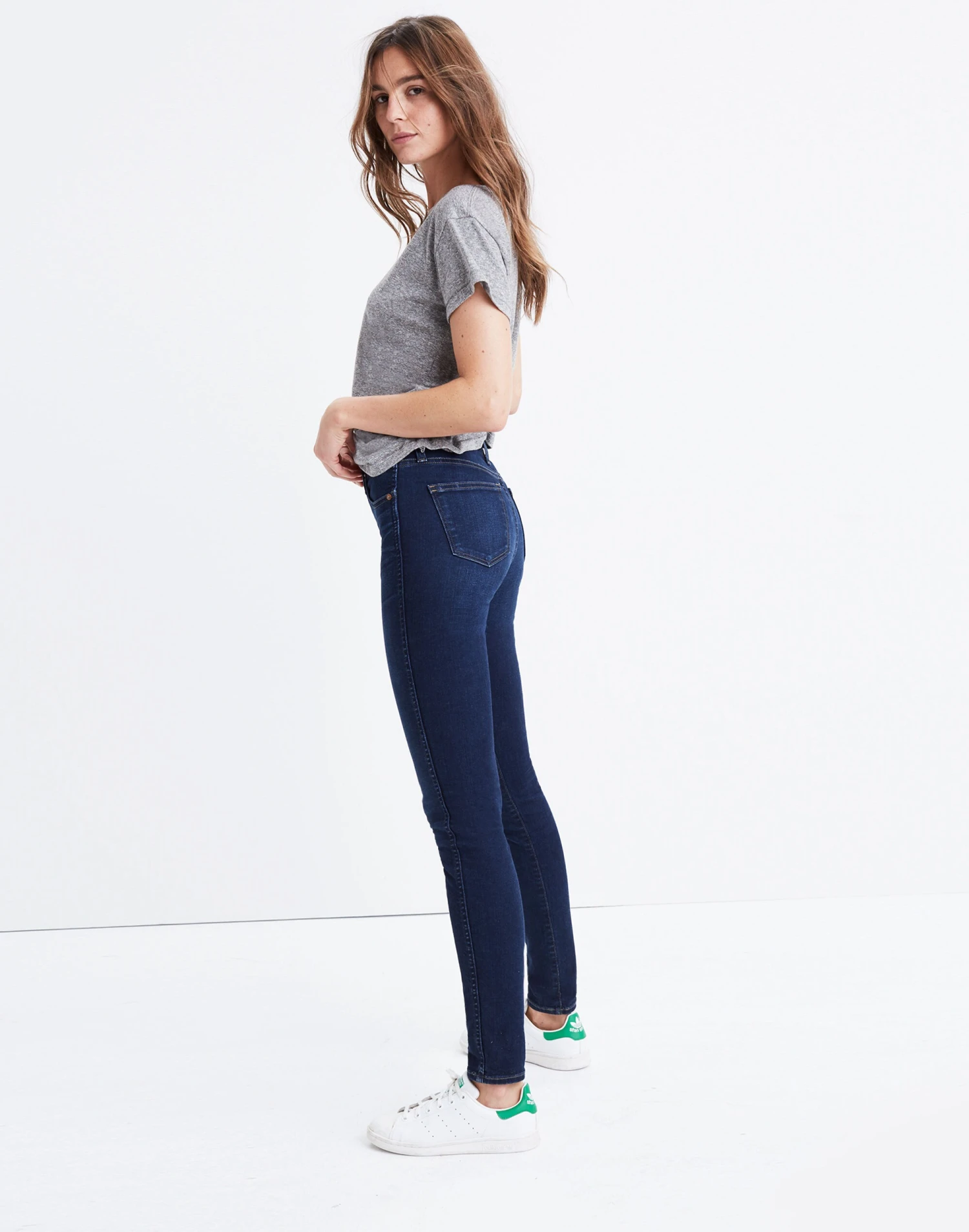 Madewell 10" High-Rise Skinny Jeans In Hayes Wash 1 Madewell 10" High-Rise Skinny Jeans In Hayes Wash