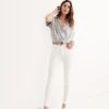 Madewell 9" Mid-Rise Skinny Jeans In Pure White