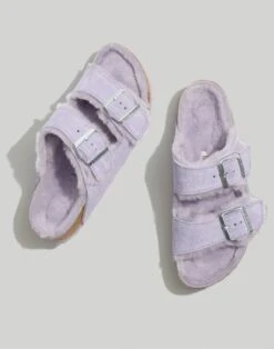 Madewell Birkenstock® Suede Arizona Sandals In Shearling