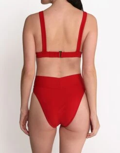 Madewell GALAMAAR® High Kick Bikini Bottom -Madewell Sales M1051 RD0021 d3