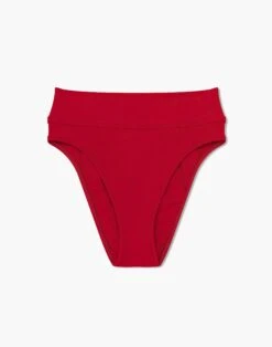Madewell GALAMAAR® High Kick Bikini Bottom -Madewell Sales M1051 RD0021 ld
