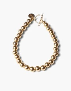 Madewell Charlotte Cauwe Studio Bead Bracelet In Gold