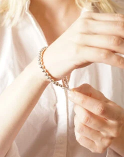 Madewell Charlotte Cauwe Studio Bead Bracelet In Sterling Silver -Madewell Sales M6566 GY0032 d3