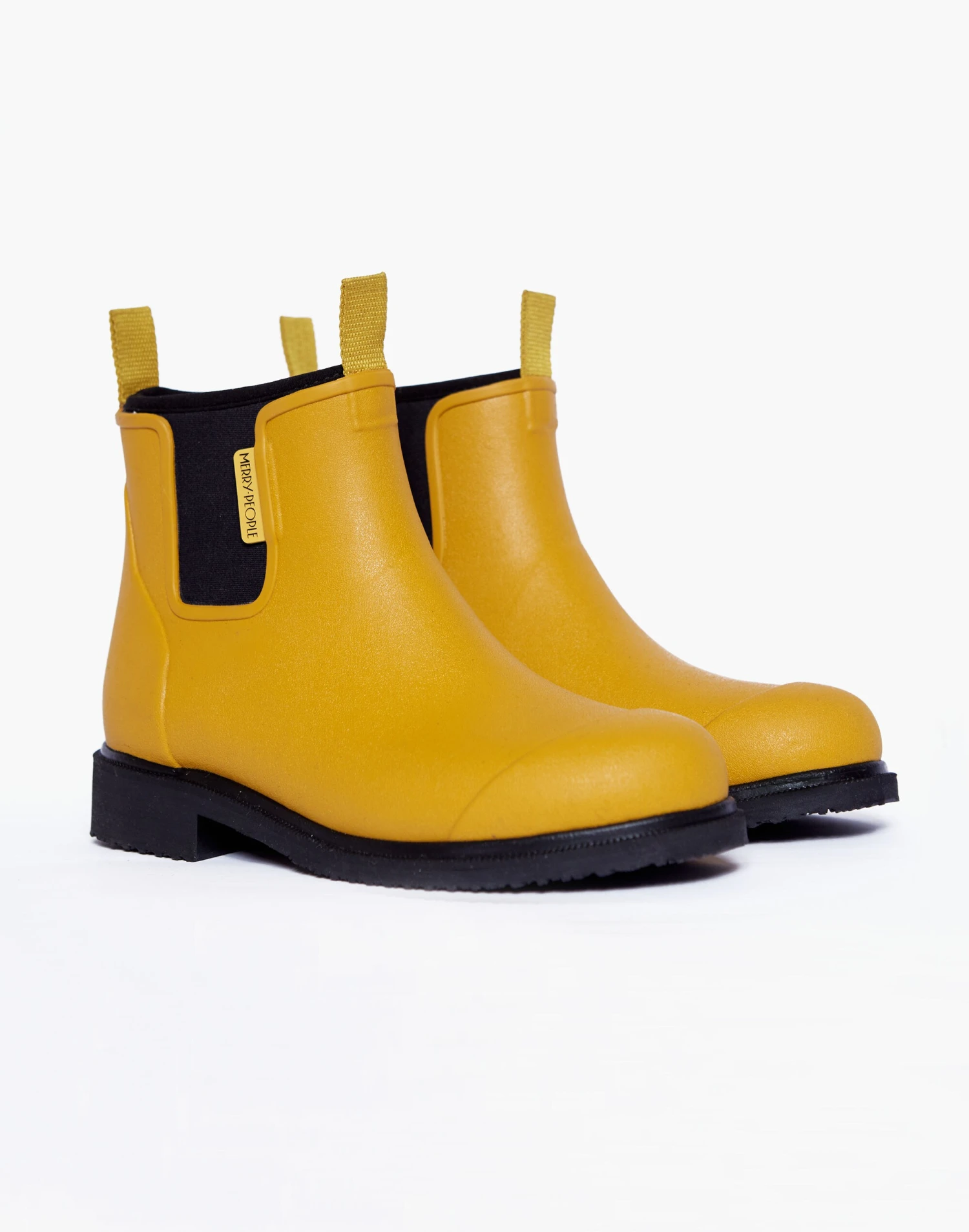 Madewell Merry People Bobbi Rain Boots In Mustard 1 Madewell Merry People Bobbi Rain Boots In Mustard