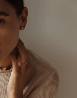 Madewell Kinn™ 14k Gold Olivia II Round Diamond Stud Earrings -Madewell Sales M7464 EC7246 d2