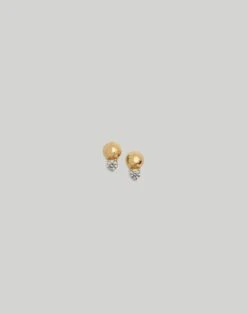 Madewell Kinn™ 14k Gold Olivia II Round Diamond Stud Earrings