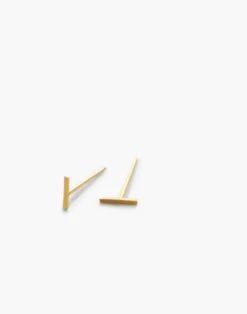 Madewell Kinn™ 14k Gold Petite Bar Stud Earrings