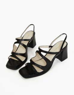 Madewell Intentionally Blank Leather If Sandals In Black