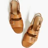 Madewell Intentionally Blank Leather Jiji Sandals In Tan