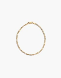 Madewell Kinn™ 14k Gold Kyle Figaro Chain Anklet