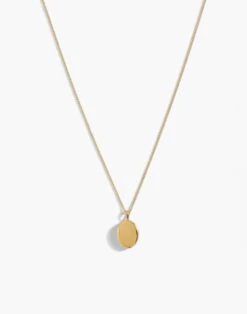 Madewell Kinn™ 10k Gold Oval Locket Necklace (18¿ Chain)