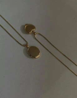 Madewell Kinn™ 10k Gold Oval Locket Necklace (20¿ Chain) -Madewell Sales M8643 EC7246 d2