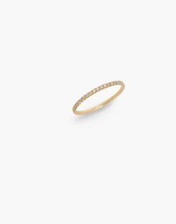 Madewell Kinn™ 14k Gold Dahlia Micro Pavé Ring