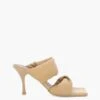 Madewell ALOHAS Leather Twist Strap Sandals In Camel