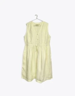 Madewell Reistor Hemp Pina Colada Season Drawstring Dress -Madewell Sales M9320 YL5486 ld