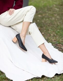 Madewell HUMA BLANCO Leather Salvador Pumps -Madewell Sales M9780 BK0006 d6