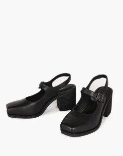 Madewell Intentionally Blank Leather Office Mary Jane Slingbacks In Black 5 Madewell Intentionally Blank Leather Office Mary Jane Slingbacks In Black -Madewell Sales M9795 BK0001 d2