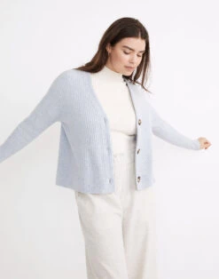 Madewell Cameron Ribbed Cardigan Sweater In Coziest Yarn