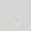 Madewell Freshwater Pearl Huggie Hoop Earrings
