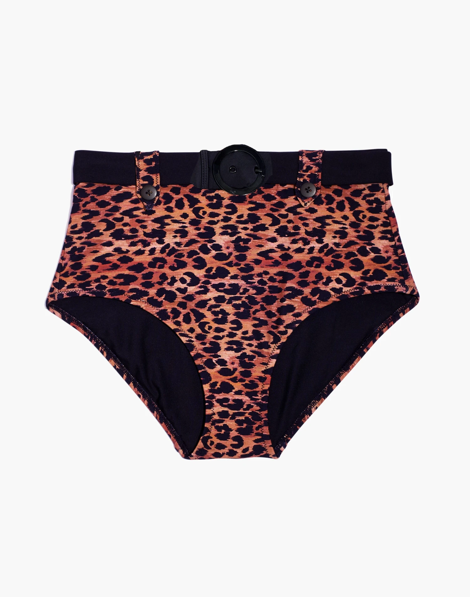 Madewell Solid & Striped® Annie High-Waist Bikini Bottom In Leopard Print 4 Madewell Solid & Striped® Annie High-Waist Bikini Bottom In Leopard Print - Image 4