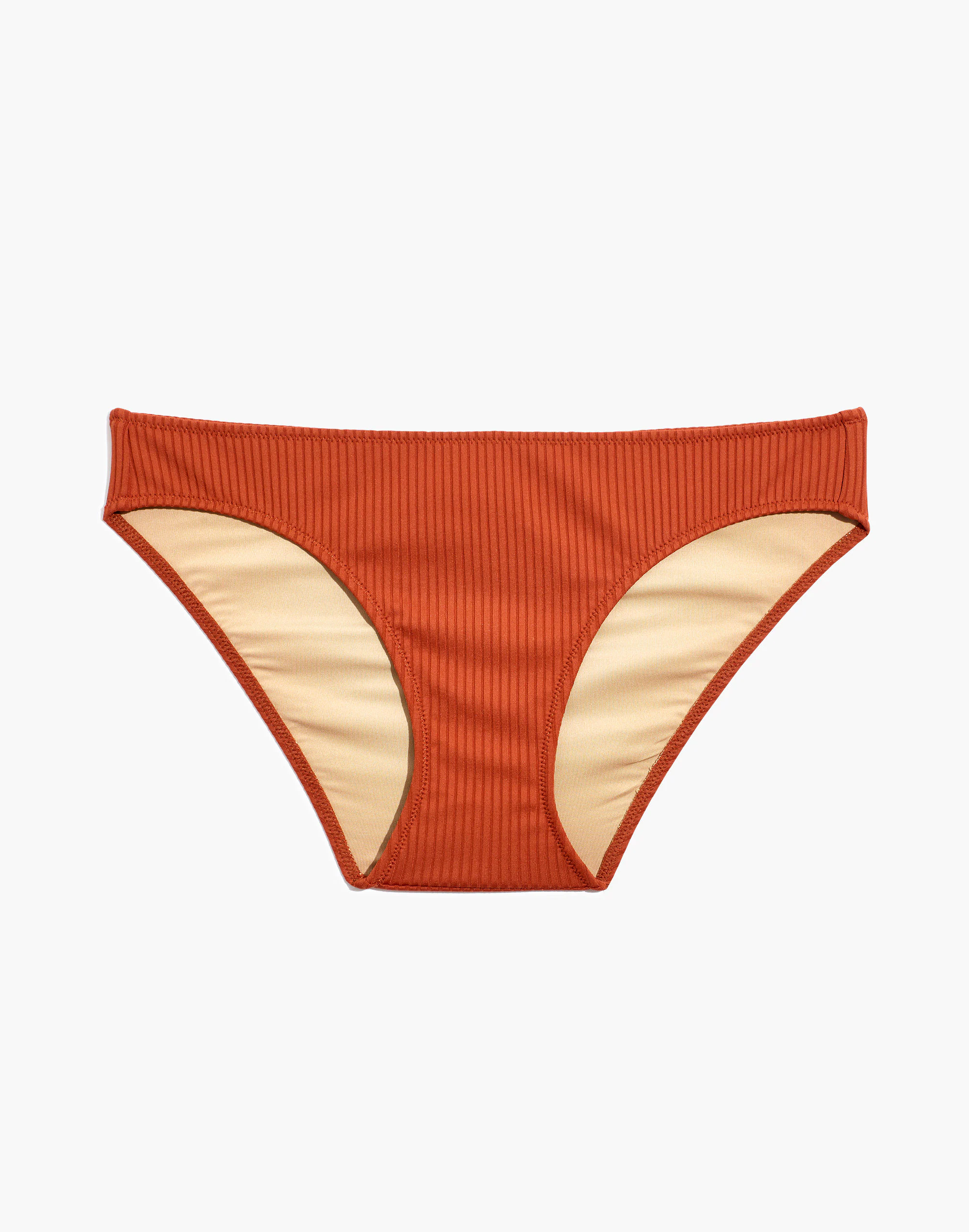Madewell Second Wave Ribbed Classic Bikini Bottom 4 Madewell Second Wave Ribbed Classic Bikini Bottom - Image 4