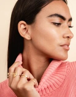 Madewell Katie Dean Jewelry™ 18k Gold-Plated Crystal Baguette Stud Earrings -Madewell Sales N0805 EC7246 d7