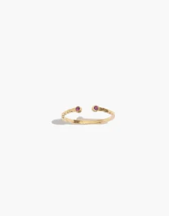 Madewell Katie Dean Jewelry⢠18k Gold-Plated Birthstone Ring