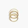 Madewell Katie Dean Jewelry™ Gold-Plated Minimal Ring Set