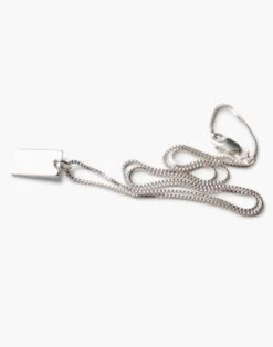 Madewell CHARLOTTE CAUWE STUDIO Letter Stamp Tag Necklace In Sterling Silver -Madewell Sales N0972 EG4657 d2