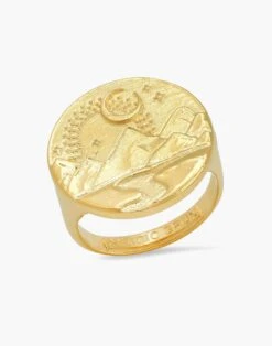 Madewell STUDIO GRUN Mountain Signet Ring