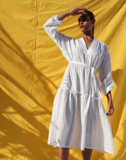 Madewell Lemlem™ Abira Poet Shirt Dress