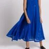 Madewell World Of Crow Holiday Dress In Cobalt
