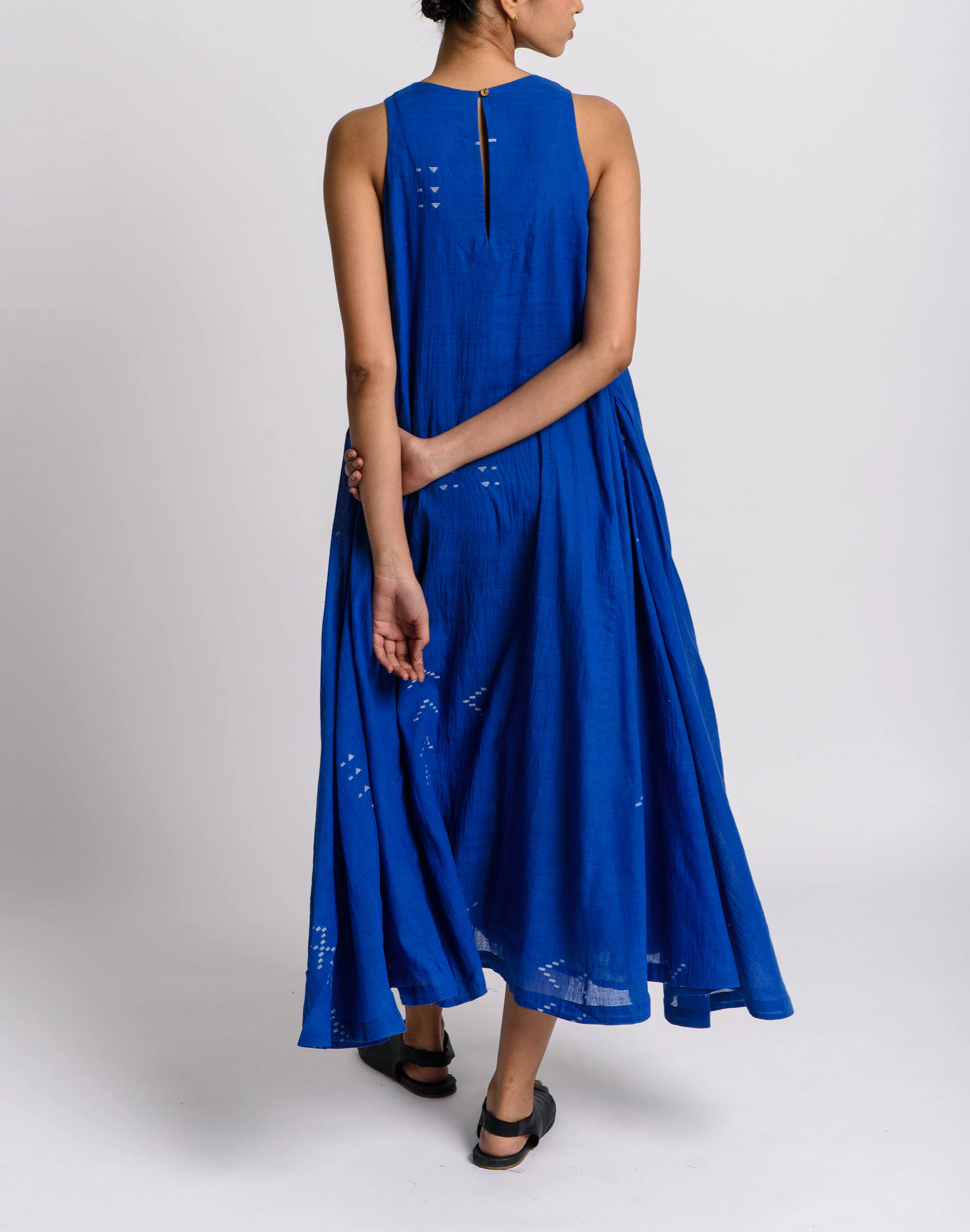 Madewell World Of Crow Holiday Dress In Cobalt 3 Madewell World Of Crow Holiday Dress In Cobalt - Image 3