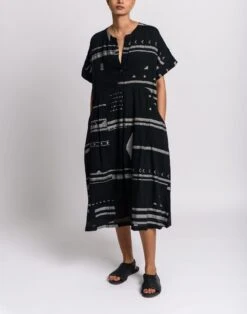 Madewell World Of Crow Shift Dress In Black -Madewell Sales N2394 BK0001 d3