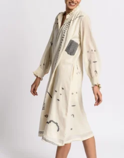 Madewell World Of Crow Abstract Flared Dress -Madewell Sales N2395 DM1528 d2