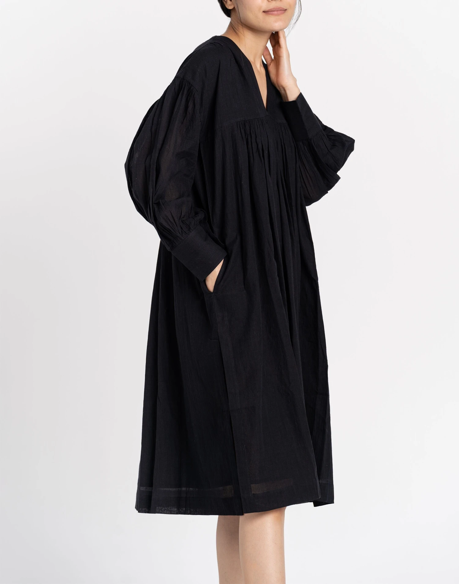 Madewell World Of Crow Summer Dress In Black 2 Madewell World Of Crow Summer Dress In Black - Image 2