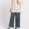 Madewell World Of Crow Organic Cotton Longline Top In Natural Ecru