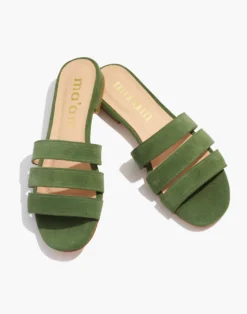 Madewell Ma'am Shoes Suede CJ Slide Sandals