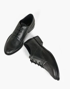 Madewell Intentionally Blank Leather Saint Oxford Lace-Up Shoes -Madewell Sales N3251 BK0001 d3